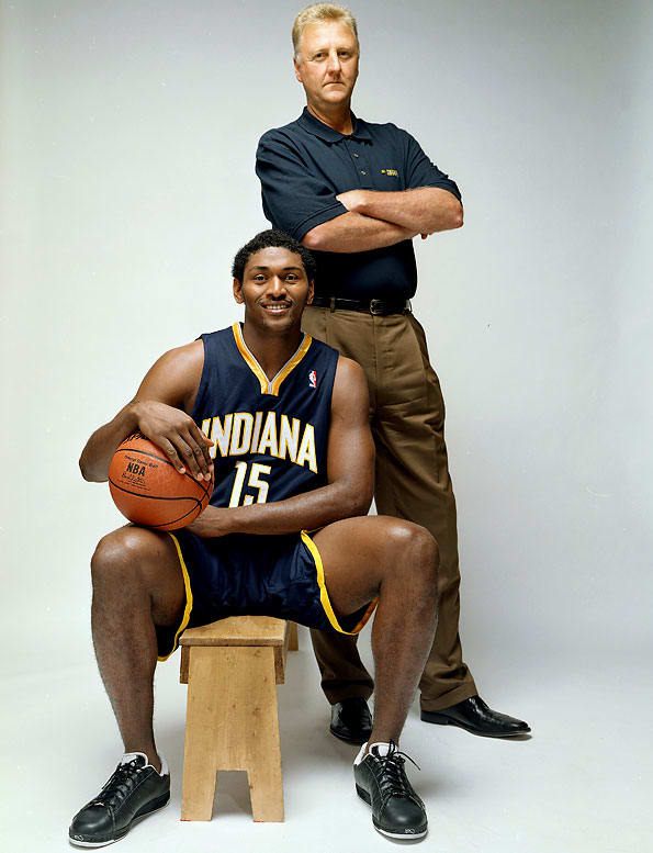 Larry Bird and Ron Artest